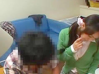 J-pop cutie's steaming hot study break session